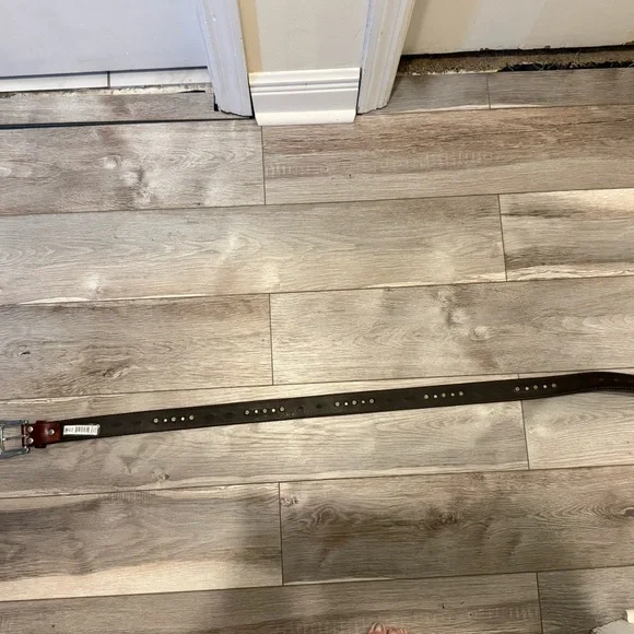 Ariat Black and Brown Leather Belt - Picture 2 of 3